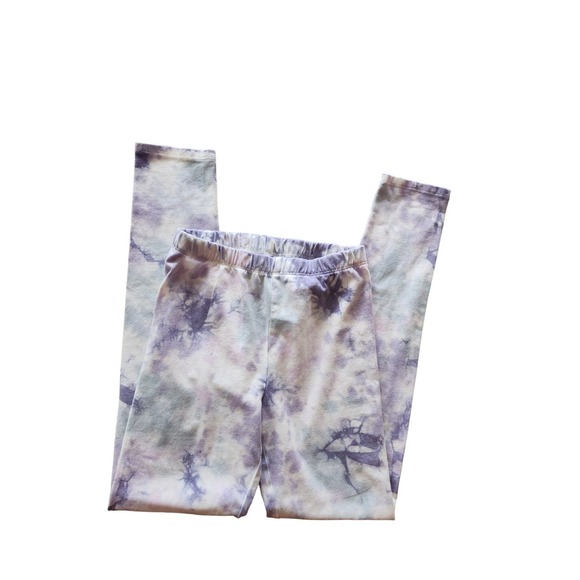 Gap Purple-Blue Marble cotten Leggings Girls Size Large Gap ☆BNWT☆ - Picture 1 of 8